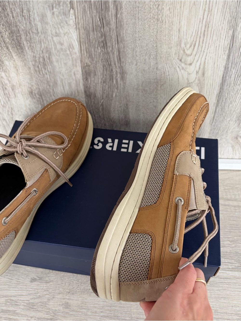 Dockers Beacon Men’s Leather Boat Shoes Brown US 10.5 Nautical Comfort Preppy - Picture 10 of 13